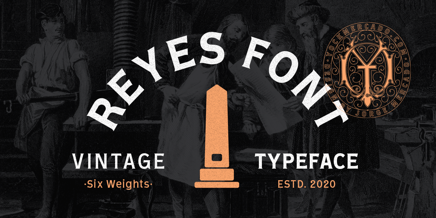 Reyes Black Font preview